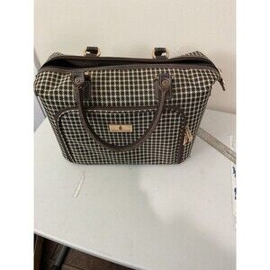 London Fog Houndstooth Pattern Travel Bag